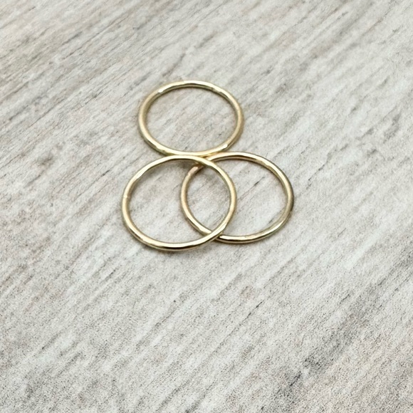 Gold Stackable Rings - Picture 1 of 6